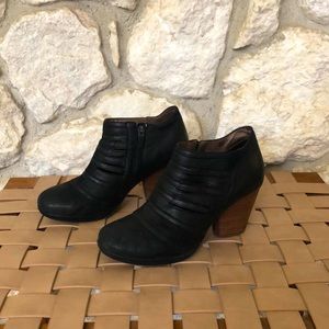Dansko Leather Heeled Booties